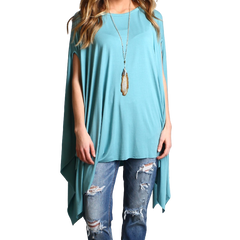 Paloma Piko Asymmetrical Poncho - DEV!  - 1