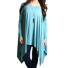 Paloma Piko Long Sleeve Drape Tunic - DEV!  - 1