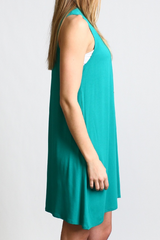Green Piko Mock Neck Tunic - DEV!  - 2