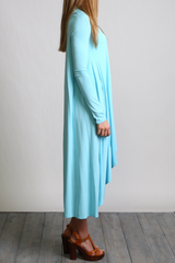 Limpet Shell Piko Long Sleeve High Low Dress - DEV!  - 2