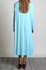 Limpet Shell Piko Long Sleeve High Low Dress - DEV!  - 3