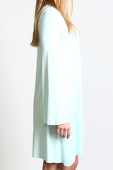 Mint Piko Keyhole Bell Sleeve Dress - DEV!  - 2