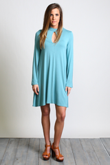 Paloma Piko Keyhole Bell Sleeve Dress - DEV!  - 4