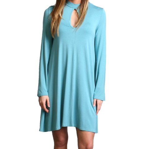 Paloma Piko Keyhole Bell Sleeve Dress