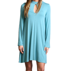 Paloma Piko Keyhole Bell Sleeve Dress - DEV!  - 1