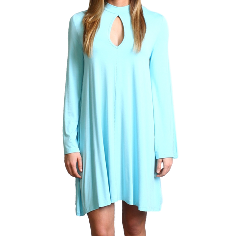 Limpet Shell Piko Keyhole Bell Sleeve Dress