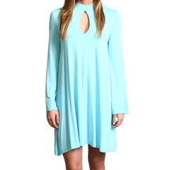 Limpet Shell Piko Keyhole Bell Sleeve Dress - DEV!  - 1