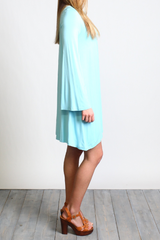 Limpet Shell Piko Keyhole Bell Sleeve Dress - DEV!  - 2