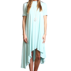 Mint Piko High Low Dress - DEV!  - 1