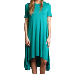 Green Piko High Low Dress - DEV!  - 1