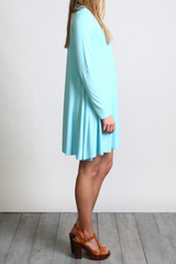 Limpet Shell Piko Turtleneck Swing Dress - DEV!  - 2