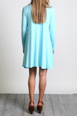 Limpet Shell Piko Turtleneck Swing Dress - DEV!  - 3