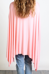 Rose Quartz Piko Asymmetrical Poncho - DEV!  - 3