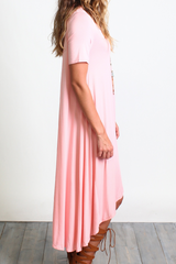 Rose Quartz Piko High Low Dress - DEV!  - 2