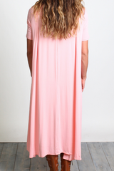Rose Quartz Piko High Low Dress - DEV!  - 3