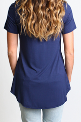 Navy Piko Pocket Tee - DEV!  - 3