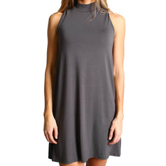 Dark Gray Piko Mock Neck Tunic - DEV!  - 1