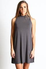 Dark Gray Piko Mock Neck Tunic - DEV!  - 4