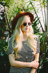 Black Stripe Piko Swing Dress - DEV!  - 2
